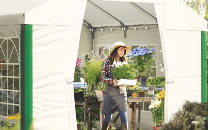 Wiosenne targi ogrodnicze – wykorzystaj namiot handlowy